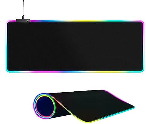 RGB Gaming Mouse Pad - Large LED Mouse Pad for Gaming