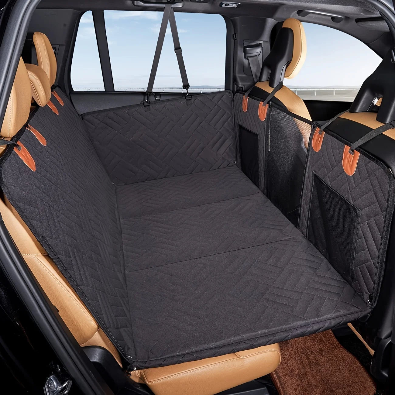Hard Bottom Dog Car Seat Cover - Waterproof Dog Seat Protector For Cars