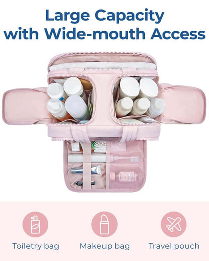 Makeup Large Capacity Storage Bag Lightweight Wide-open Cosmetic Bag for Women Make Up Organizer Bag Travel Essentials