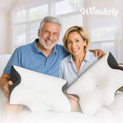 RestRight Cervical Neck Pillow - Orthopedic Memory Foam Pillow for Neck Pain Relief