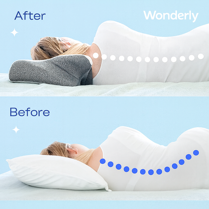 RestRight Cervical Neck Pillow - Orthopedic Memory Foam Pillow for Neck Pain Relief