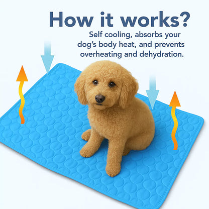 Dog Cooling Mat – Pressure-Activated Cooling Pad for Dogs of All Sizes