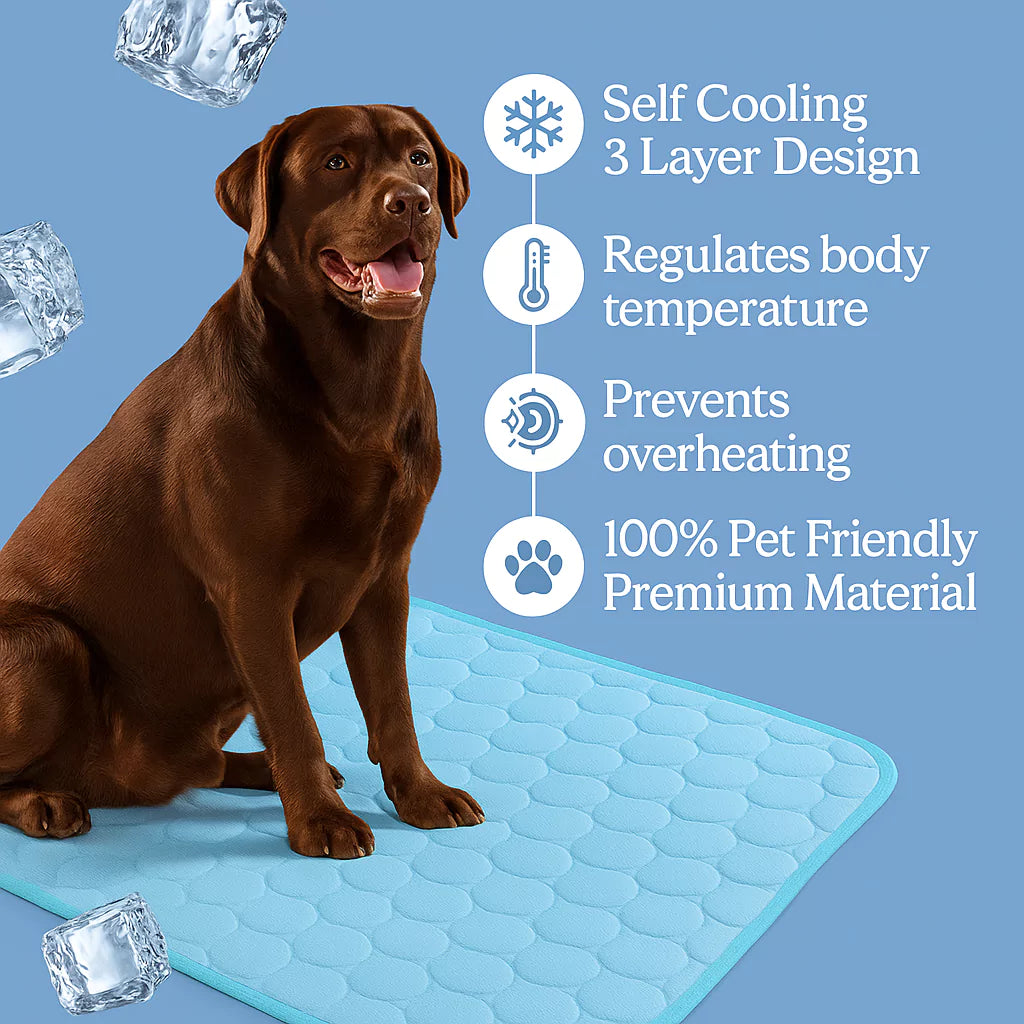 Dog Cooling Mat – Pressure-Activated Cooling Pad for Dogs of All Sizes