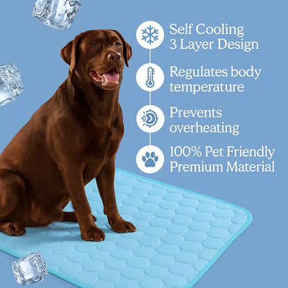 Dog Cooling Mat – Pressure-Activated Cooling Pad for Dogs of All Sizes