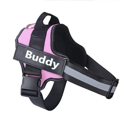 Personalized Dog Harness - Custom Name No Pull Harness with Handle and Reflective Strips