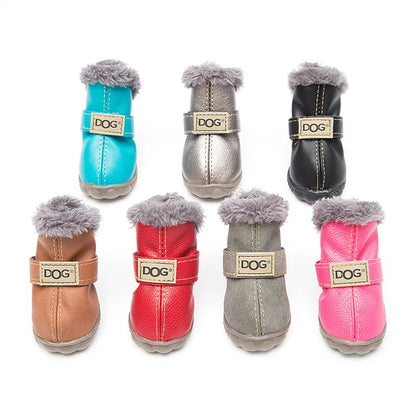 Dog Snow Boots - 4 Pcs/set Dog boots For Small Dogs