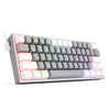 Redragon K617 Fizz 60% Wired RGB Backlit Gaming Keyboard, 61 Keys Compact Mechanical Keyboard - Red Switches
