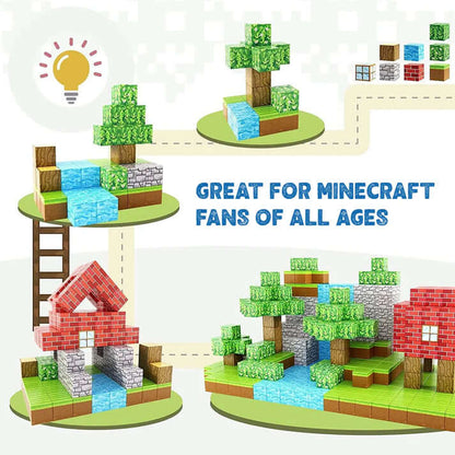 Magnetic Building Blocks 100pcs – STEM Learning Magnetic Block Toy for Kids