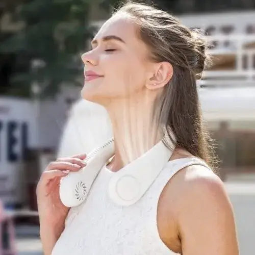 Enjoy the coolness of our cooling neck fan anytime, anywhere