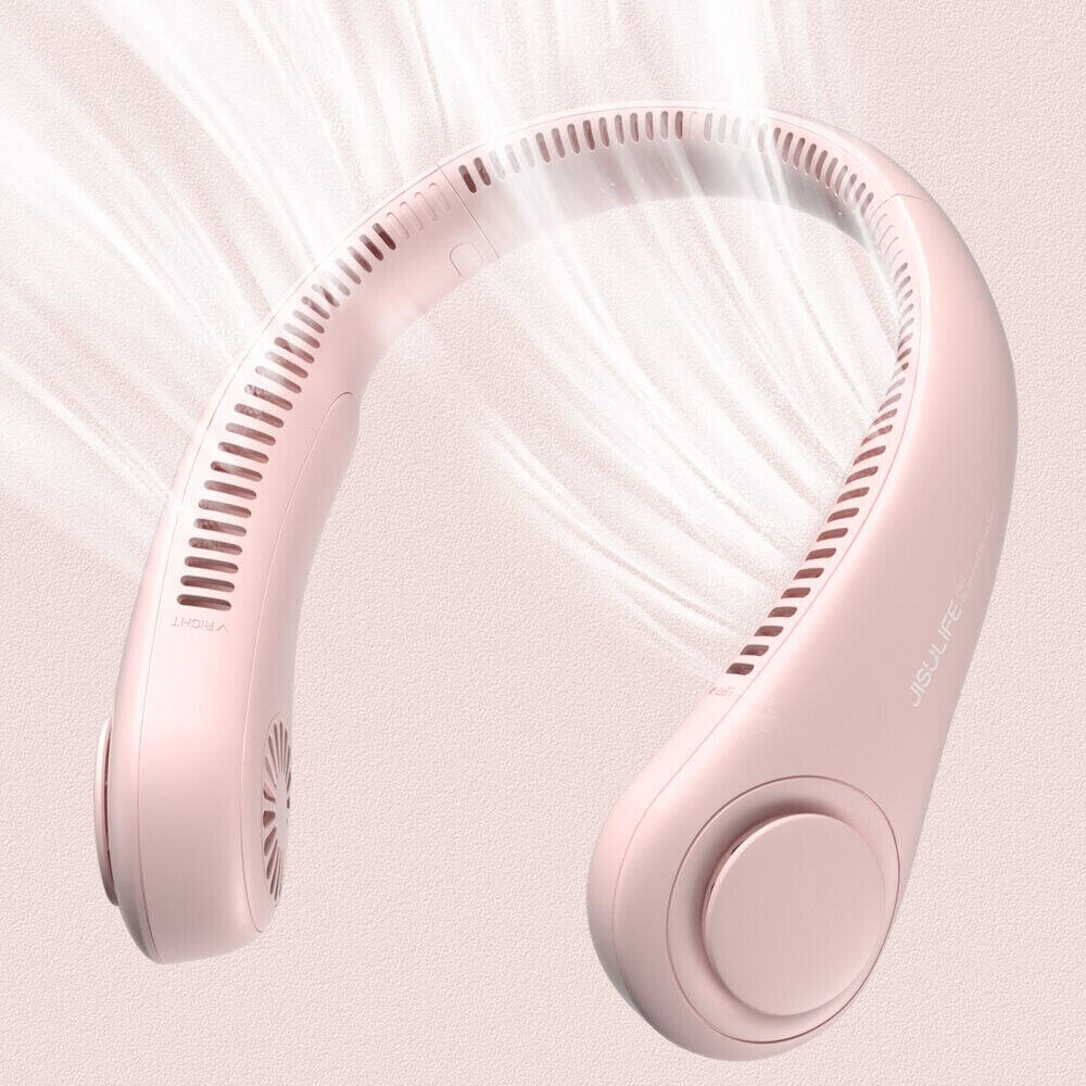 Pink Portable Neck Fan