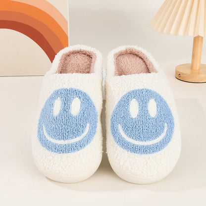 Happy Face Slippers – Plush Happy Face Slippers for Women