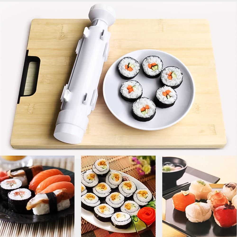 DIY Sushi Making Kit Sushi Kit Chef Japanese Sushi Roller Kitchen Tools  Wooden