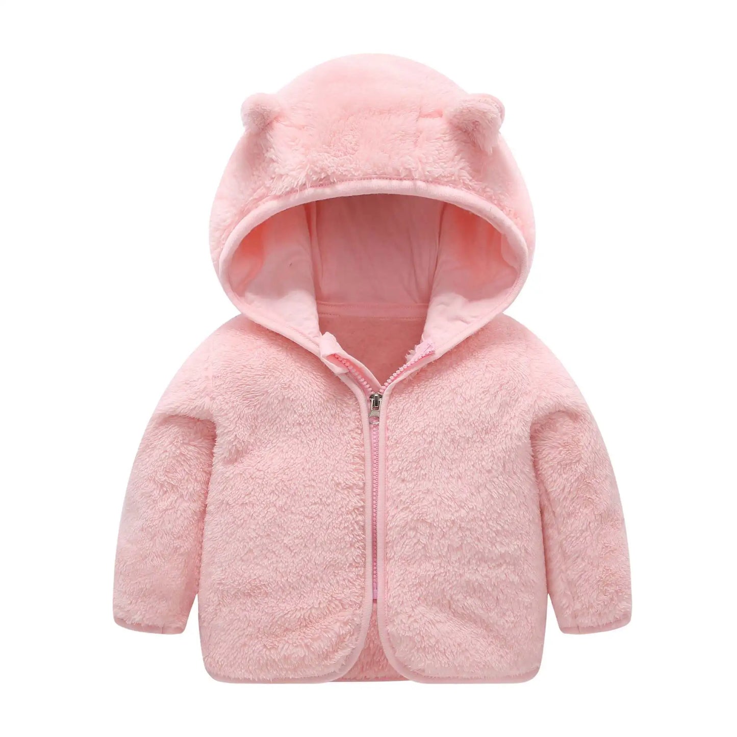 Infant Winter Jacket with Bear Ears - Cozy Baby Jacket for 0-2 Years