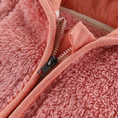 Infant Winter Jacket with Bear Ears - Cozy Baby Jacket for 0-2 Years