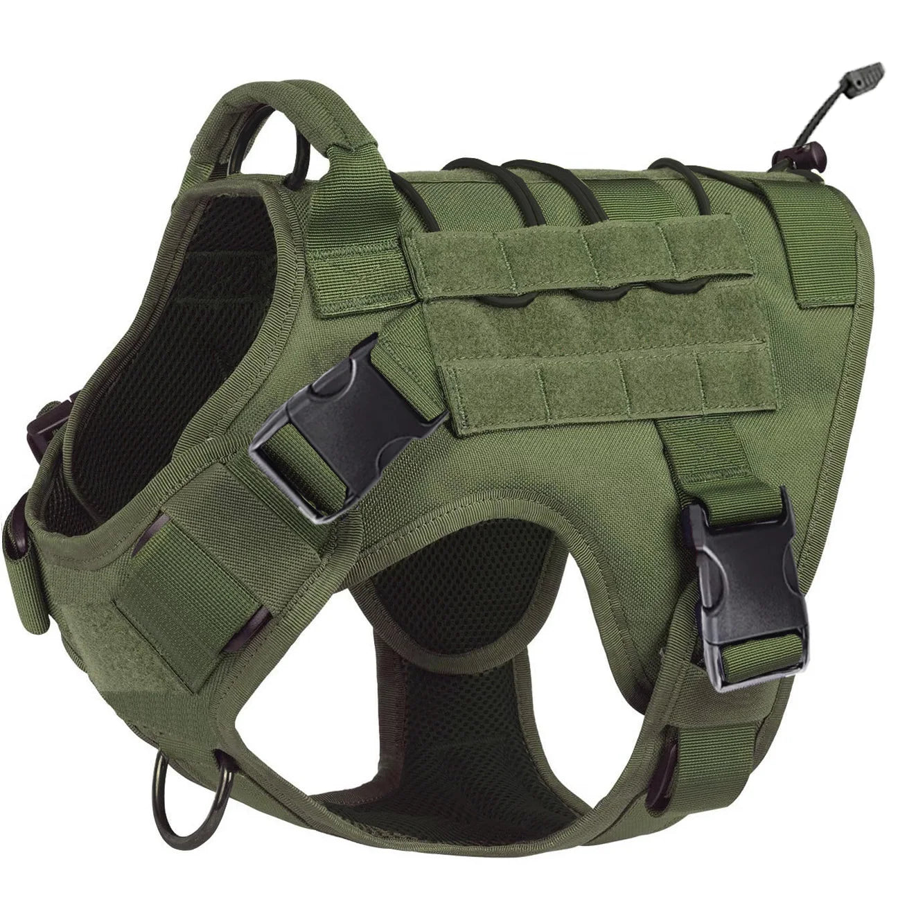 Tactical Dog Harness - No Pull Harness with Metal Buckles and Handle