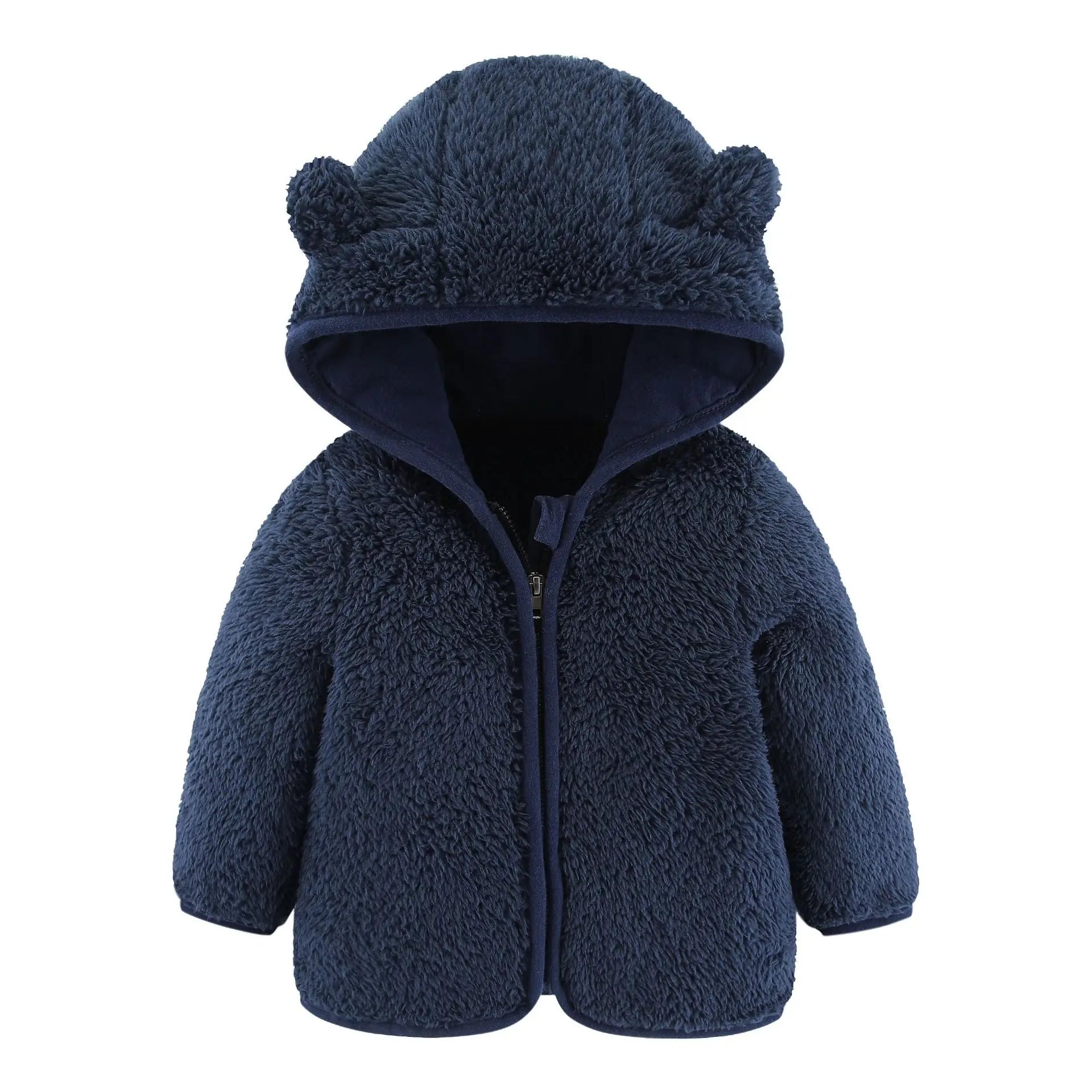 Infant Winter Jacket with Bear Ears - Cozy Baby Jacket for 0-2 Years