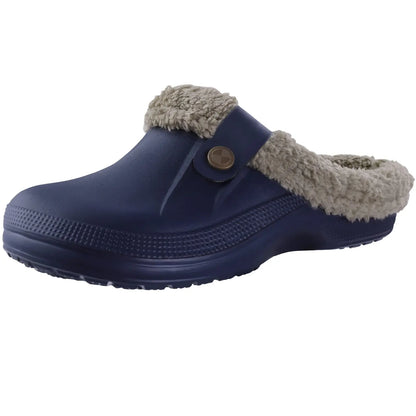 Women's Fur Lined Clogs - Cozy Slip-On Clog Shoes