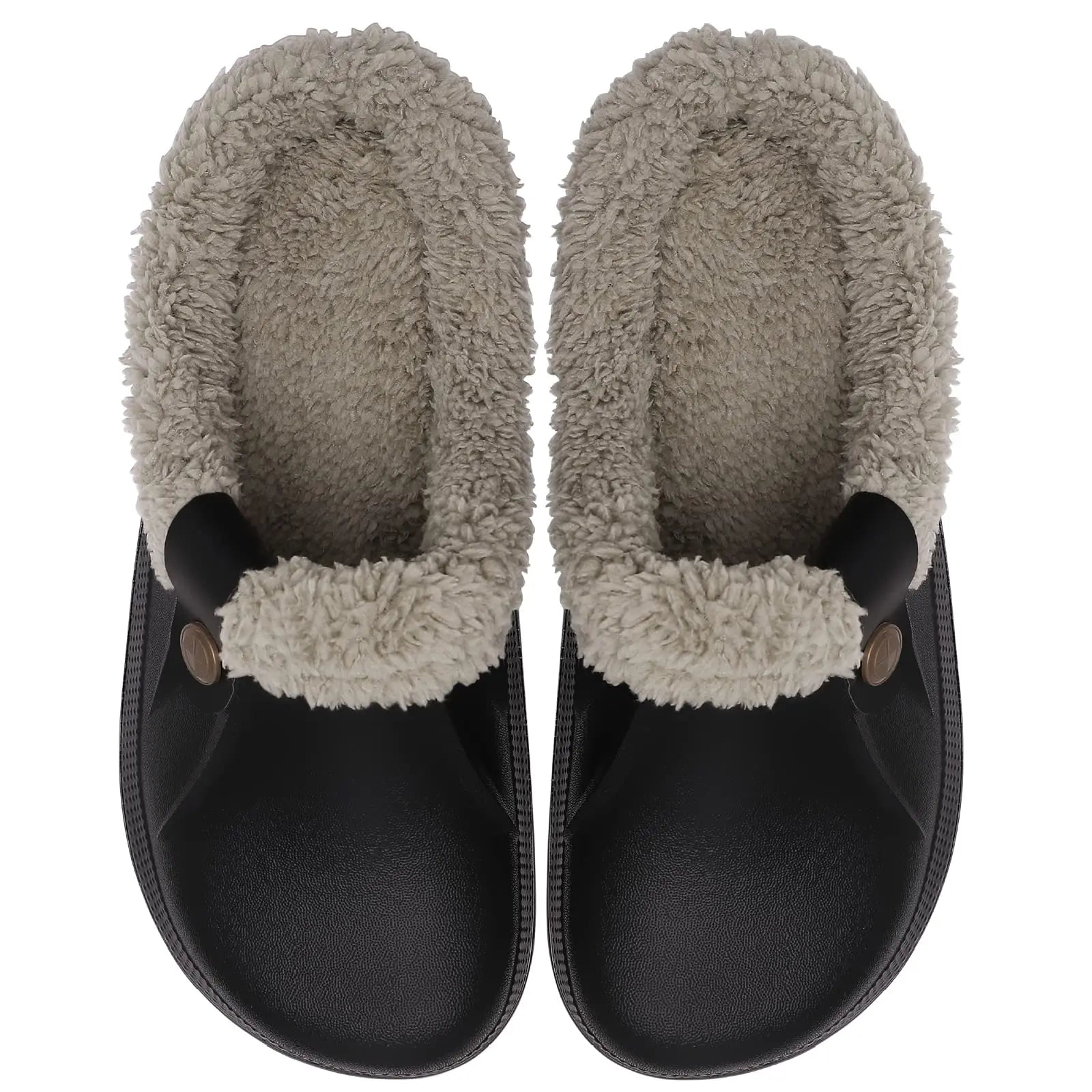 Women's Fur Lined Clogs - Cozy Slip-On Clog Shoes