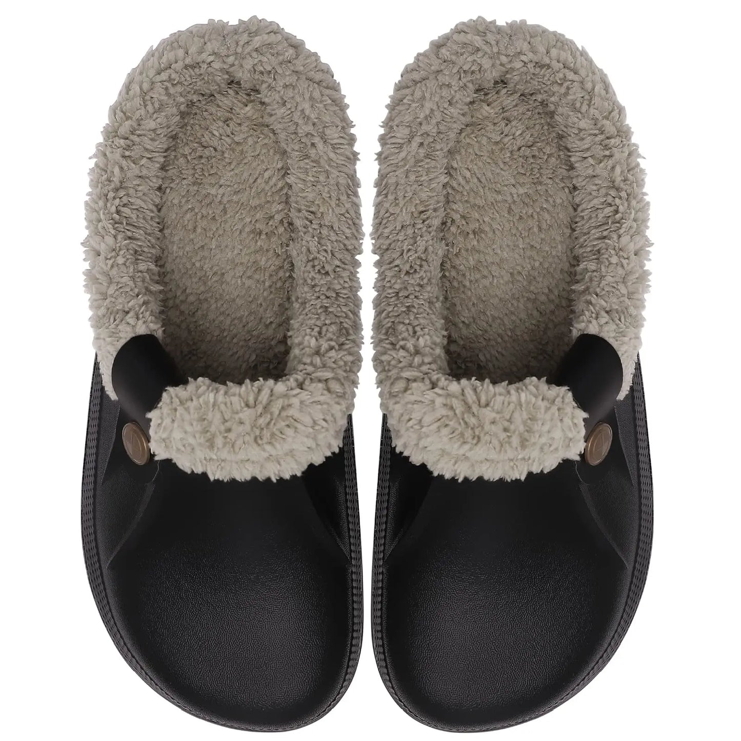 Women's Fur Lined Clogs - Cozy Slip-On Clog Shoes