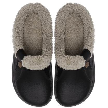 Women's Fur Lined Clogs - Cozy Slip-On Clog Shoes