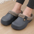 Women's Fur Lined Clogs - Cozy Slip-On Clog Shoes