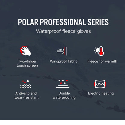 Electric Heated Gloves - Waterproof Touchscreen Winter Gloves