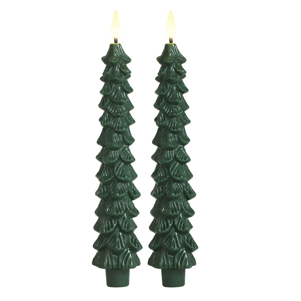 Flameless Christmas Tree Candles - LED Christmas Candles