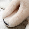 Faux Fur Slippers - Fuzzy Slippers for Women
