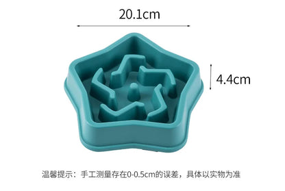 Slow Feeder Dog Bowl - Puzzle Bowl for Wet & Dry Food