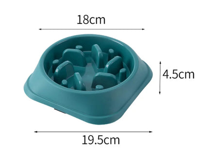 Slow Feeder Dog Bowl - Puzzle Bowl for Wet & Dry Food