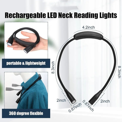 Neck Reading Light - Rechargeable Hands Free LED Light