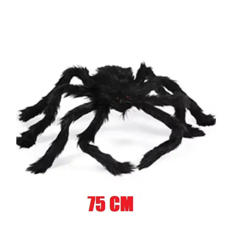 Giant Halloween Spider - Posable Hairy Spider Decoration