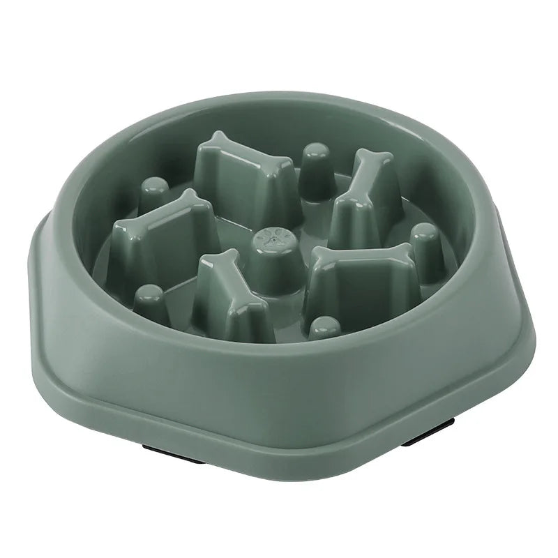 Slow Feeder Dog Bowl - Puzzle Bowl for Wet & Dry Food