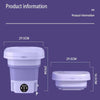 Mini Portable Washer - 8L Collapsible Tabletop Washing Machine & Spin Dryer