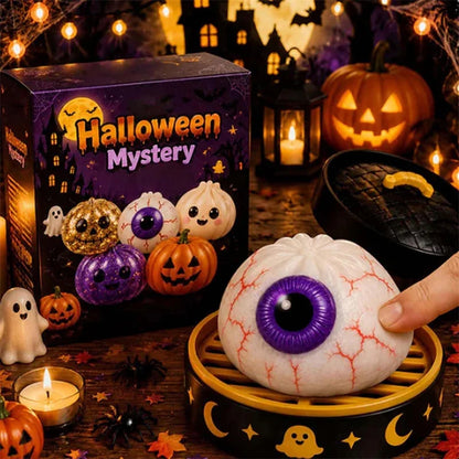  Creepy Eyeball Halloween  squishy toy with spooky character design