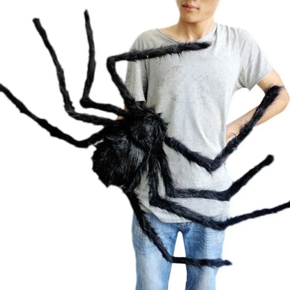 Giant Halloween Spider - Posable Hairy Spider Decoration