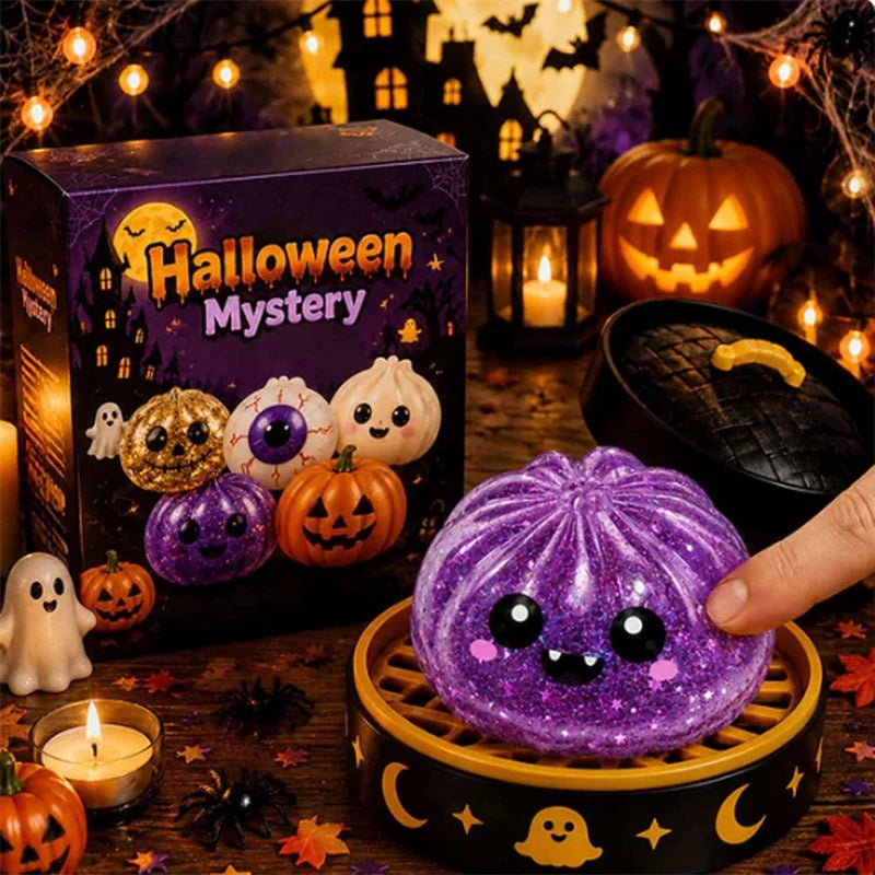Vampire Halloween squishy toy with spooky character design