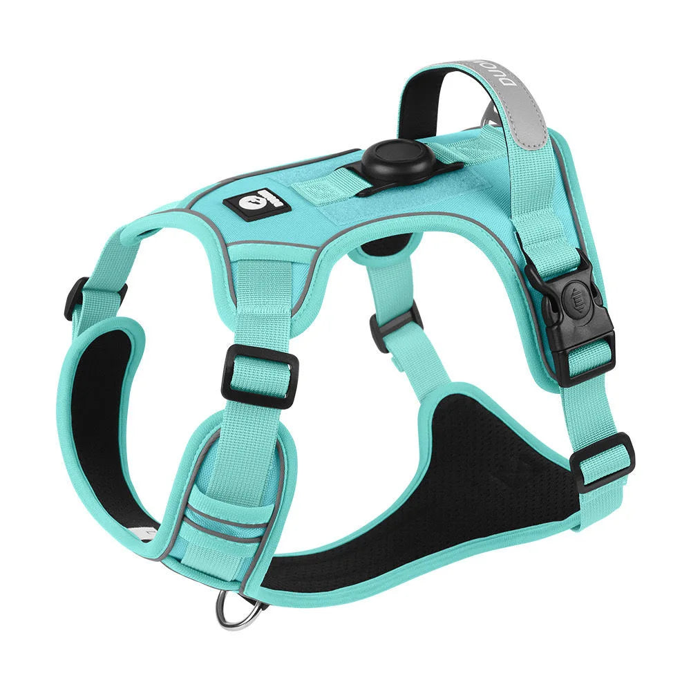 AirTag Dog Harness - Built-In AirTag Holder with Front and Back D-Rings