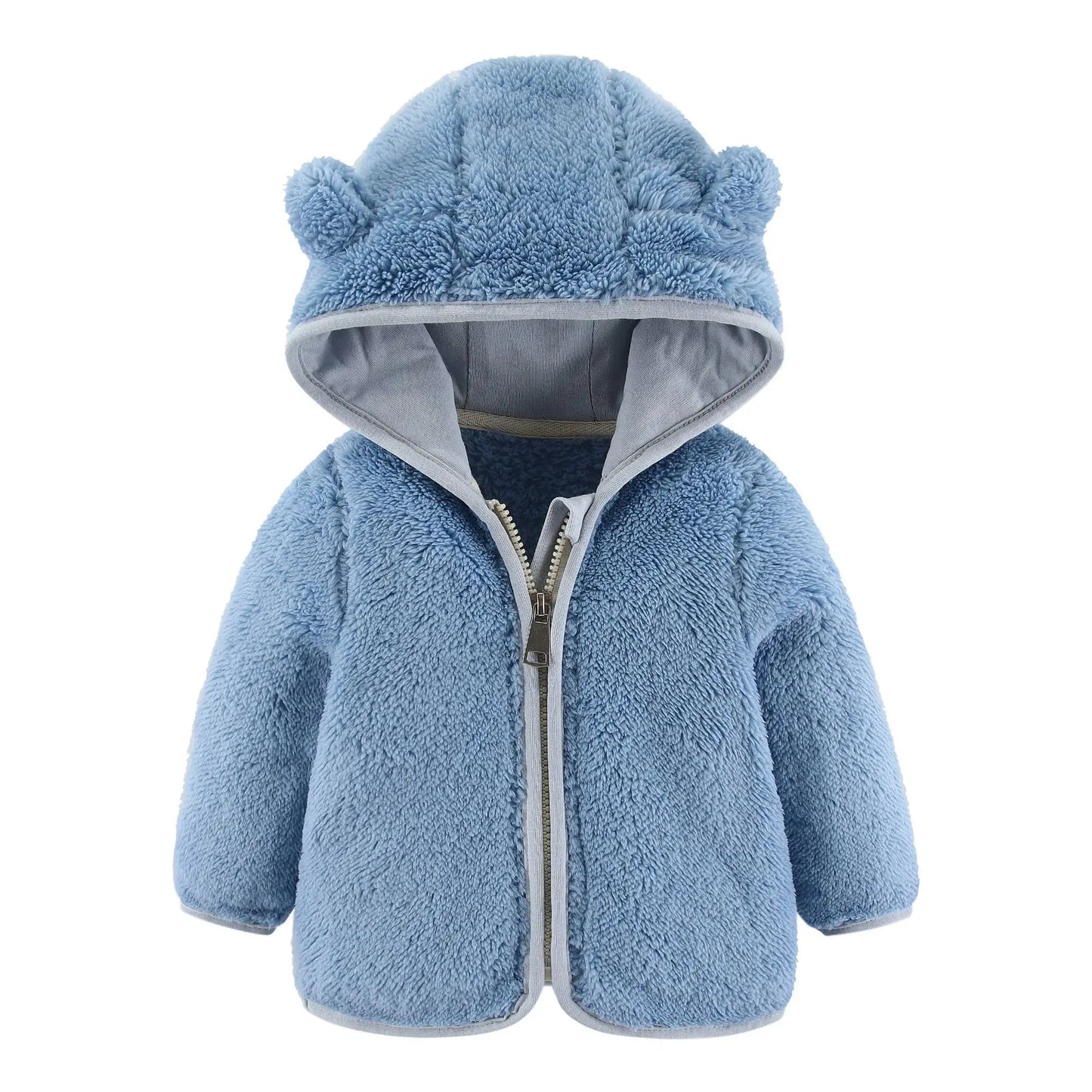 Infant Winter Jacket with Bear Ears - Cozy Baby Jacket for 0-2 Years
