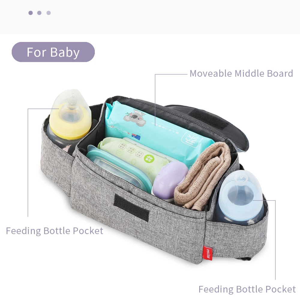 Universal Stroller Organizer – The Ultimate Stroller Caddy for Busy Parents