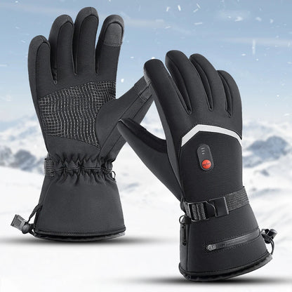 Electric Heated Gloves - Waterproof Touchscreen Winter Gloves