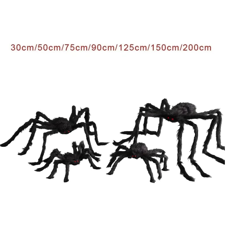 Giant Halloween Spider - Posable Hairy Spider Decoration