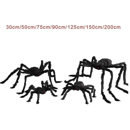 Giant Halloween Spider - Posable Hairy Spider Decoration