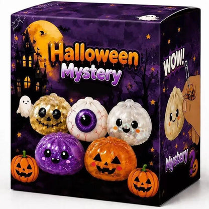 Halloween squishy toy with 5 spooky character designs
