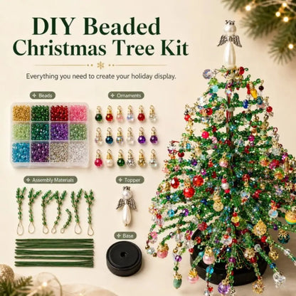 DIY Beaded Christmas Tree Kit - Handmade Holiday Decoration