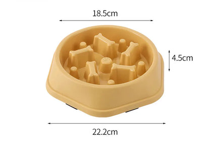 Slow Feeder Dog Bowl - Puzzle Bowl for Wet & Dry Food
