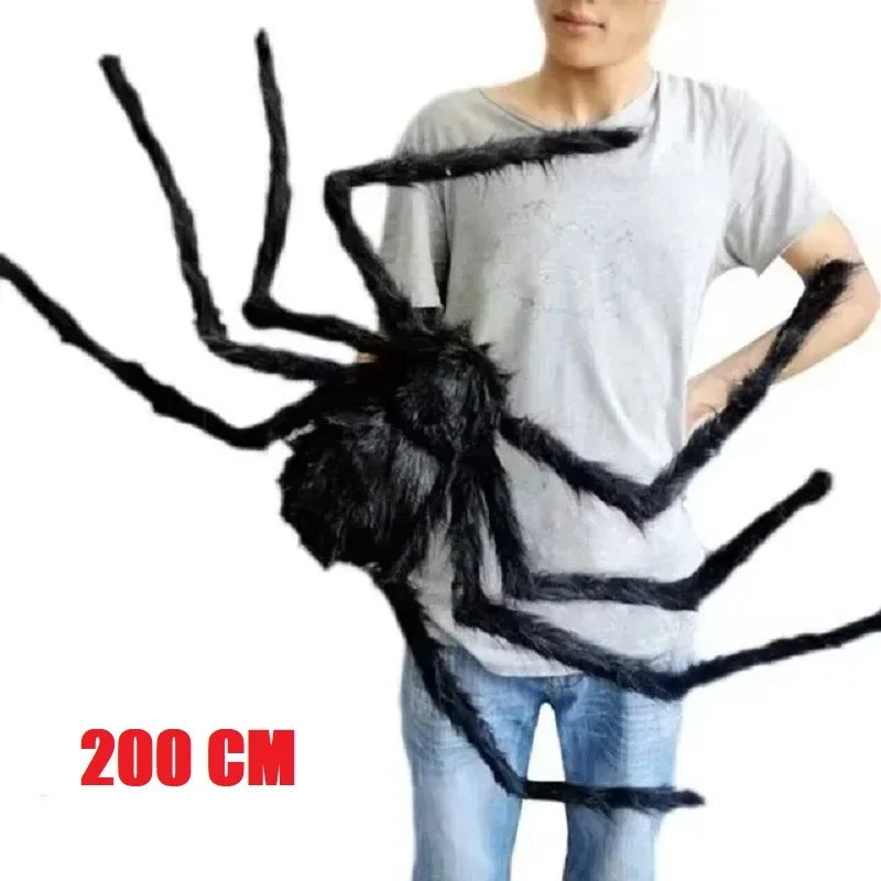 Giant Halloween Spider - Posable Hairy Spider Decoration