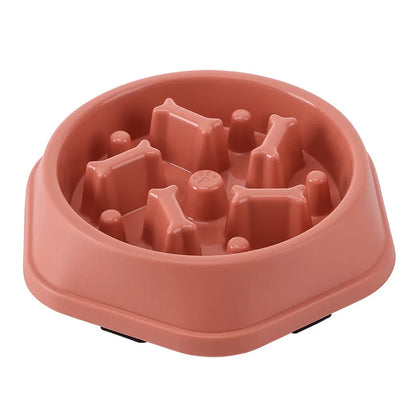 Slow Feeder Dog Bowl - Puzzle Bowl for Wet & Dry Food