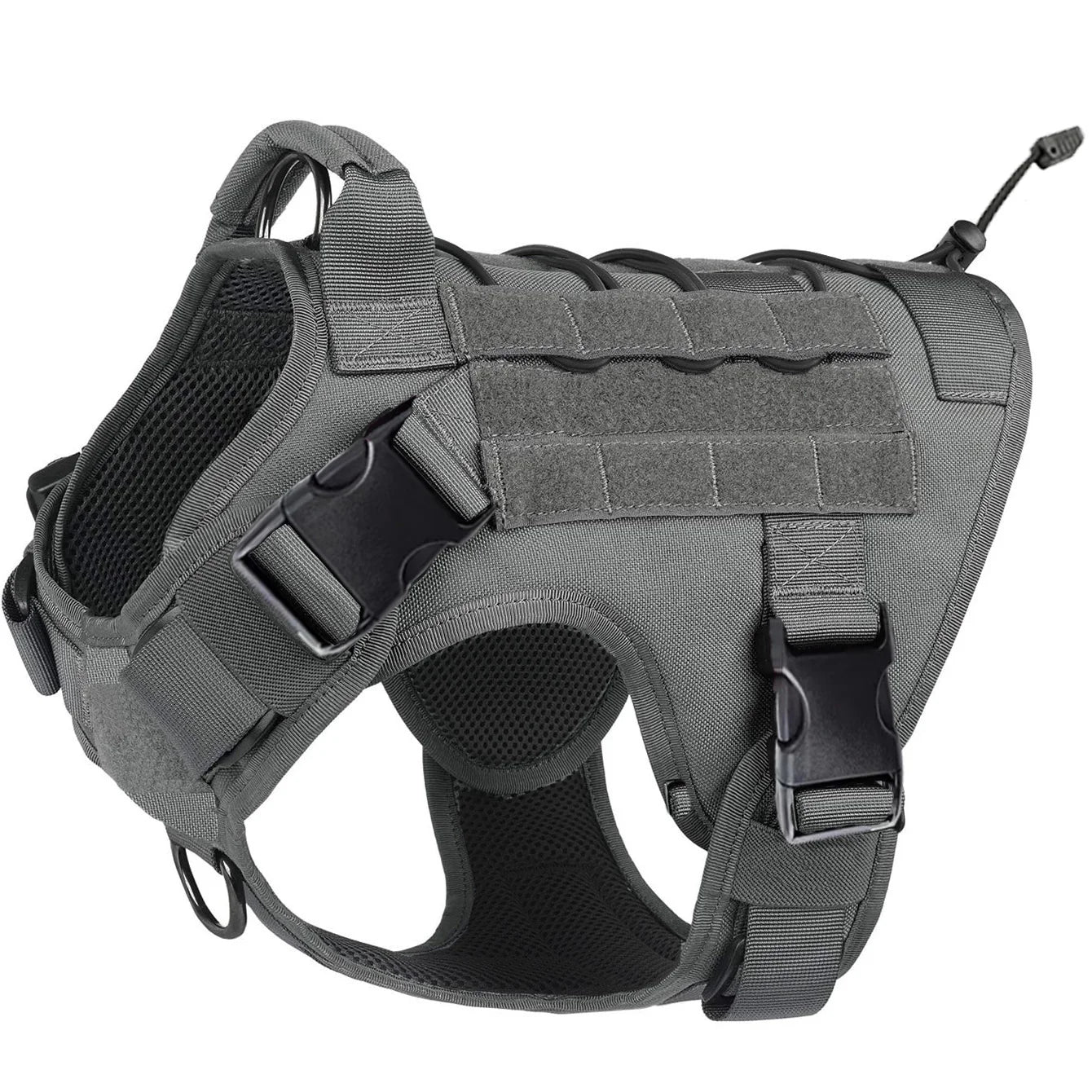 Tactical Dog Harness - No Pull Harness with Metal Buckles and Handle
