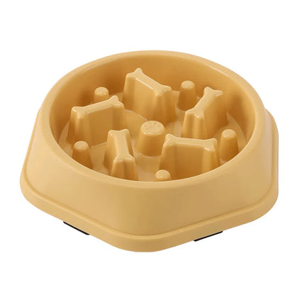 Slow Feeder Dog Bowl - Puzzle Bowl for Wet & Dry Food